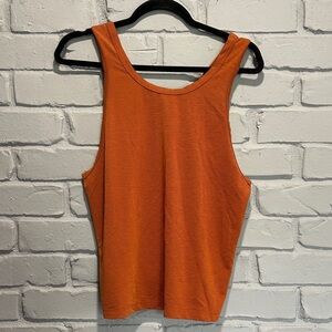 NWOT Prana Vibrant Orange Tank Top size M